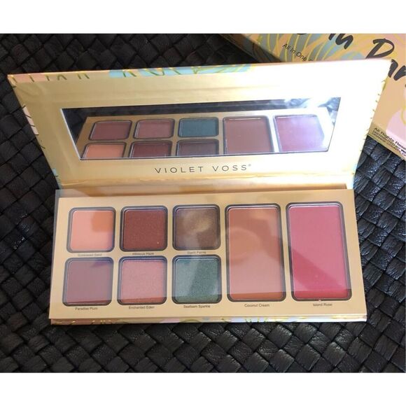 VIOLET VOSS - NWT - Pretty in Paradise All-in-One Face & Eye Shadow Palette - Picture 4 of 14